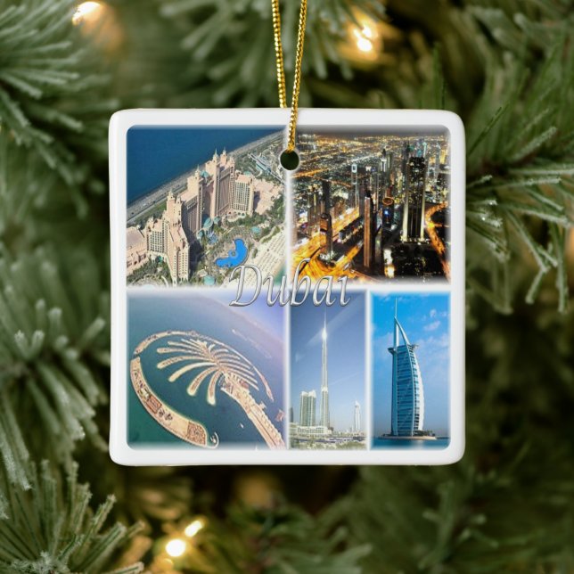 zAE007 DUBAI, United Arab Emirates, Asia, Ceramic Ornament (Tree)