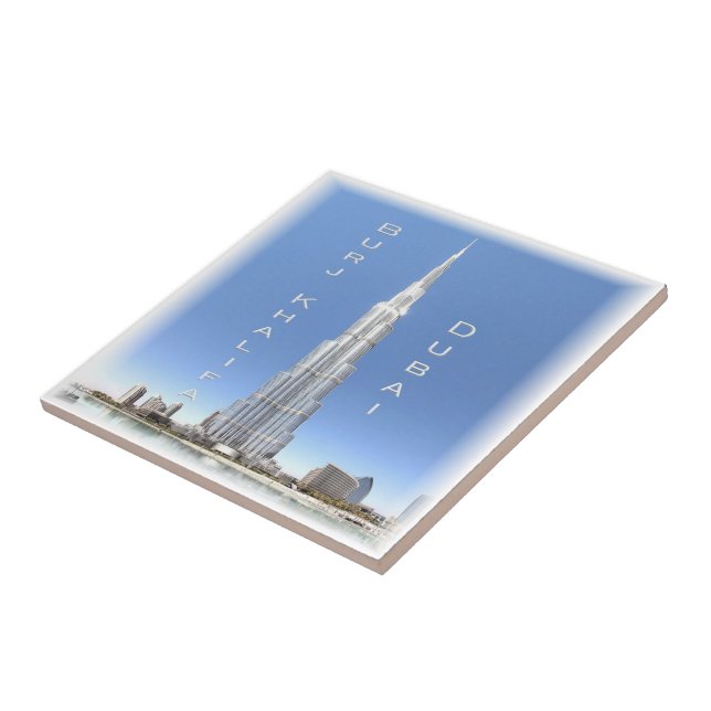 zAE008 DUBAI BURJ KHALIFA, UAE, Asia, Ceramic Tile (Side)