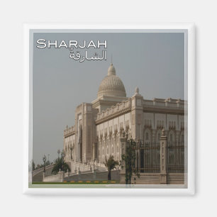zAE012 SHARJAH, UNIVERSITY, UAE, Asia, Fridge Magnet