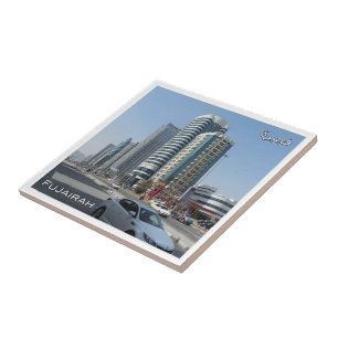zAE030 FUJAIRAH buildings, UAE, The Middle East, Ceramic Tile