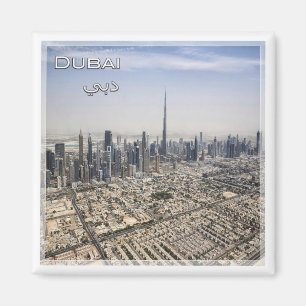 zAE040 DUBAI skyline, UAE, Asia, Fridge Magnet