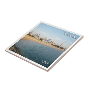 zAE041 DUBAI panorama United Arab Emirates, Ceramic Tile