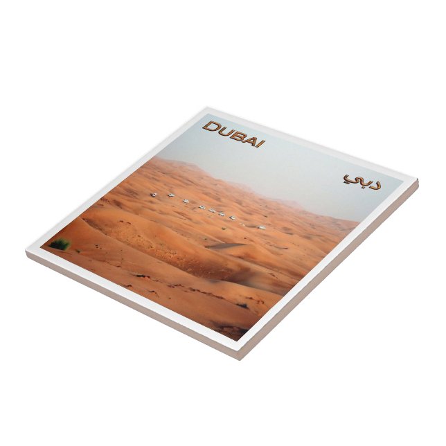 zAE044 Desert tour in DUBAI, United Arab Emirates, Ceramic Tile (Side)