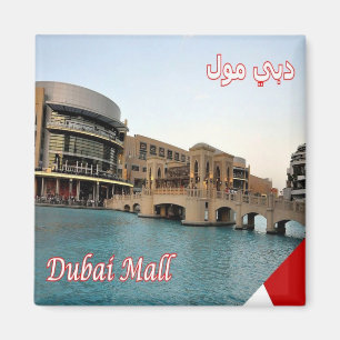 zAE068 DUBAI, Mall largest shopping, Fridge Magnet