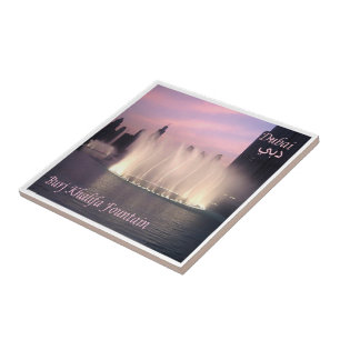 zAE072 BURJ KHALIFA FOUNTAIN, Ceramic Tile