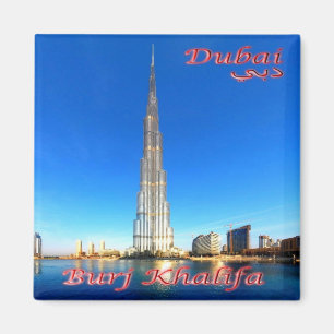 zAE073 DUBAI Burj Khalif, UAE, Asia, Fridge Magnet