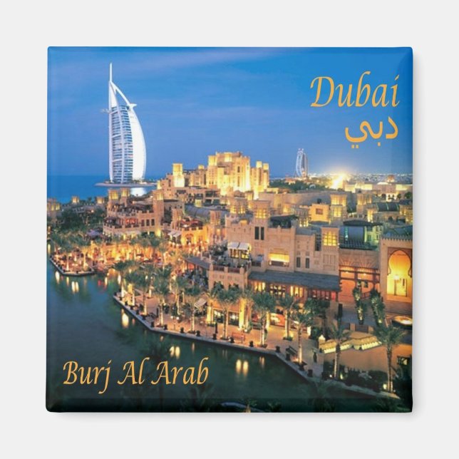 zAE074 BURJ AL ARAB Dubai, Fridge Magnet (Front)