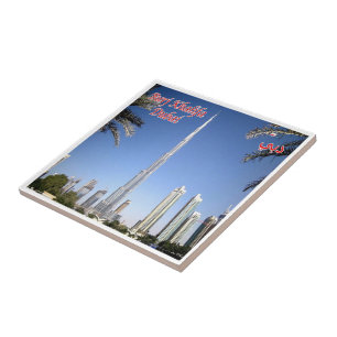 zAE076 DUBAI BURI KHALIFA, Middle East, Ceramic Tile