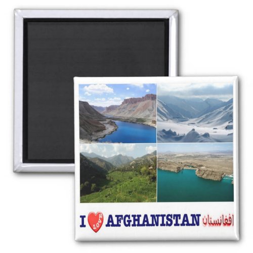 zAF005 I Love AFGHANISTAN Landscapes Fridge Magnet