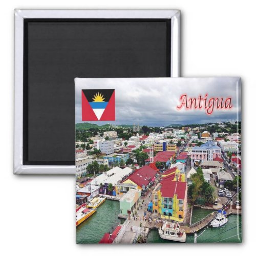 zAG009 ANTIGUA Antigua and Barbuda Fridge Magnet