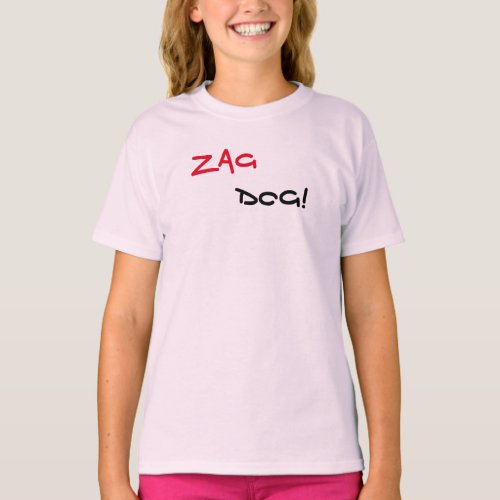 Zag Dog Brand Pink T_Shirt