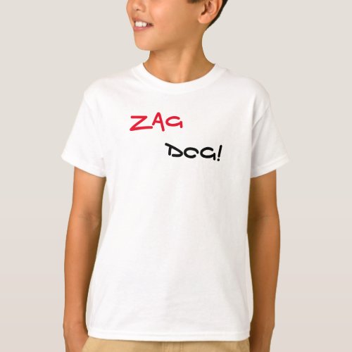Zag Dog Brand White T_Shirt