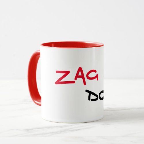 Zag Dog Red Trim Coffee Mug