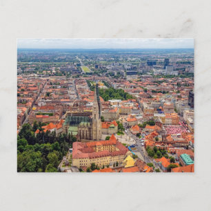 Zagreb aerial Postcard