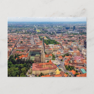 Zagreb aerial Postcard