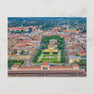 Zagreb aerial Postcard