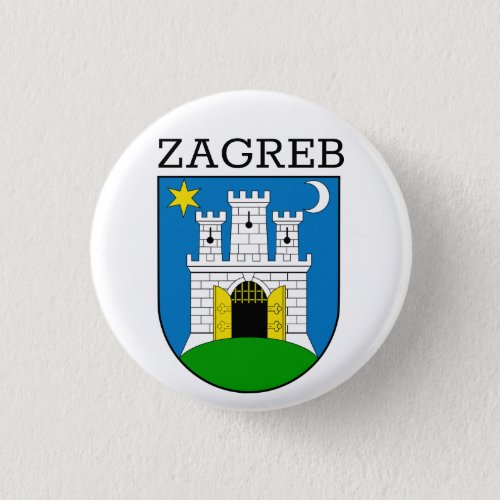 Zagreb Coat of Arms Button