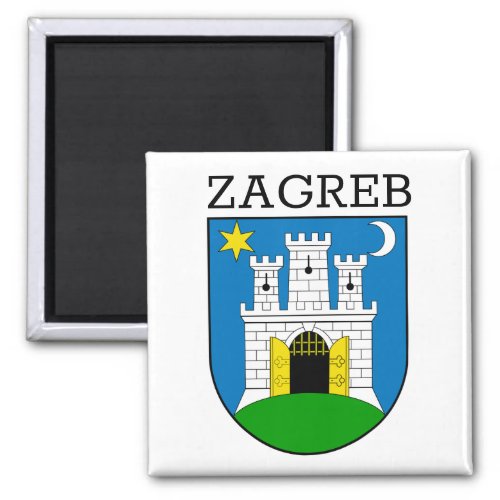 Zagreb Coat of Arms Magnet