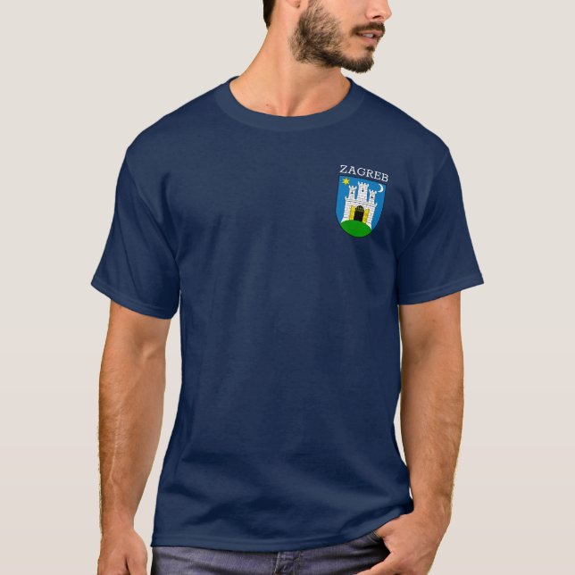 Zagreb Coat of Arms T-Shirt (Front)