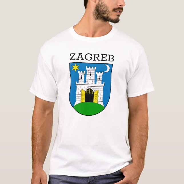Zagreb Coat of Arms T-Shirt (Front)
