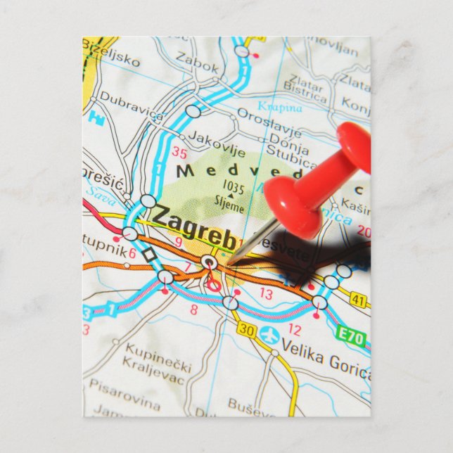 Zagreb, Croatia Postcard (Front)