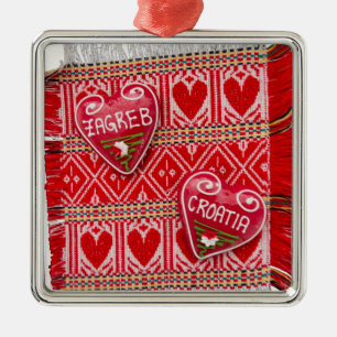 Zagreb Croatia Souvenir Metal Ornament