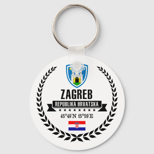 Zagreb Keychain (Front)