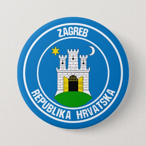 Zagreb Round Emblem Button