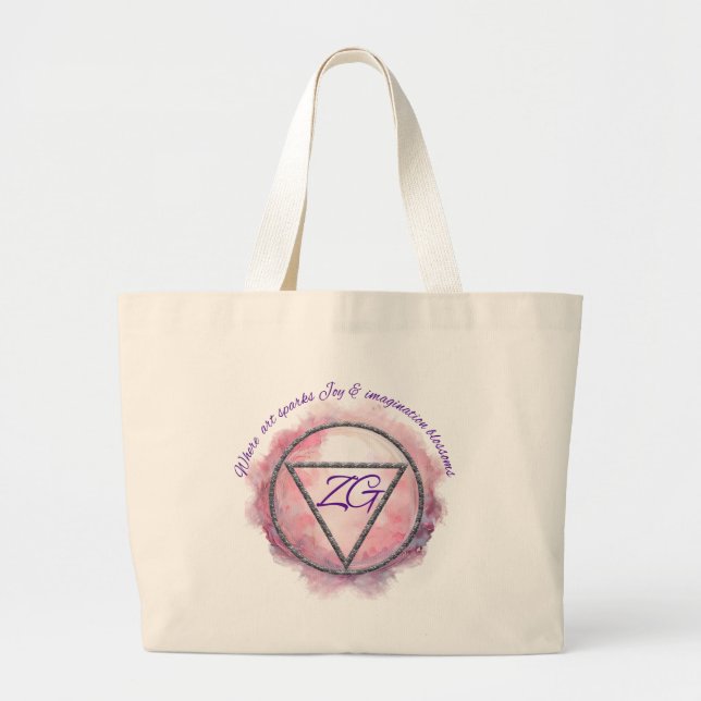 ZahariaGrace Brand Merchandize Large Tote Bag (Front)