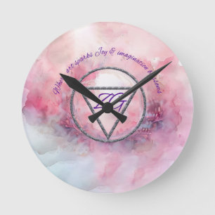 ZahariaGrace Brand Merchandize Round Clock