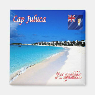 zAI006 CAP JULUCA, Panorama, Anguilla, Fridge Magnet