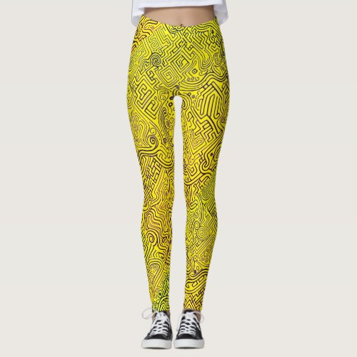 Zaidi Arkade   Attila Electric Maze Leggings