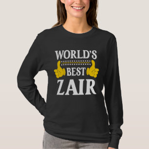 Zair Personal Name Funny First Name World's Best Z T-Shirt