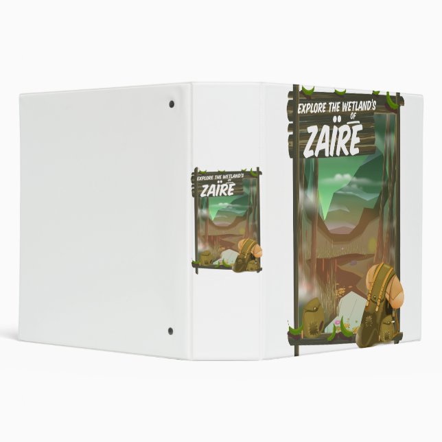 Zaïre african adventure 3 ring binder (Background)