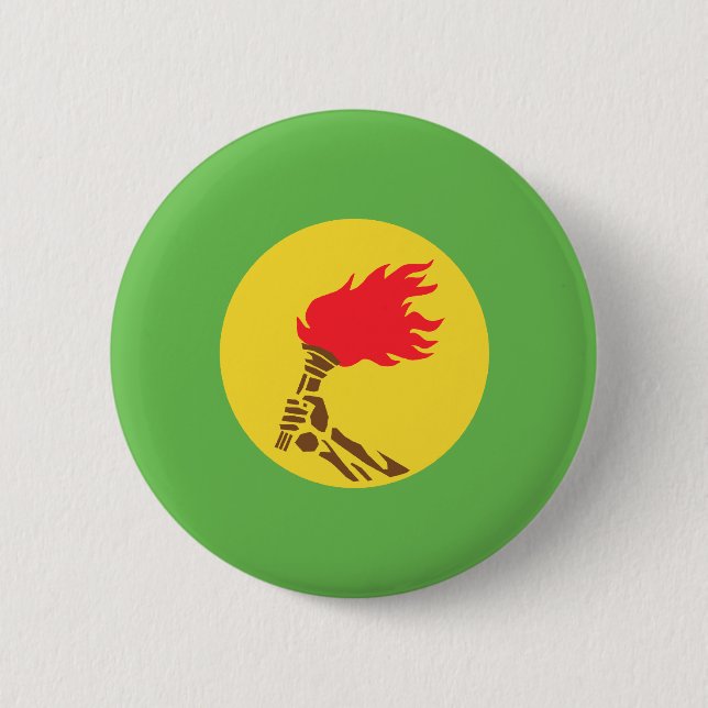 Zaire, Democratic Republic of the Congo flag Button (Front)