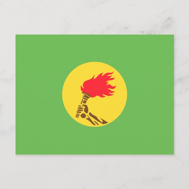 Zaire, Democratic Republic of the Congo flag Postcard (Front)