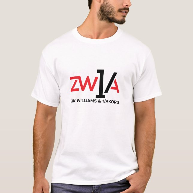 Zak Williams & 1/Akord Men's White T-shirt (Front)