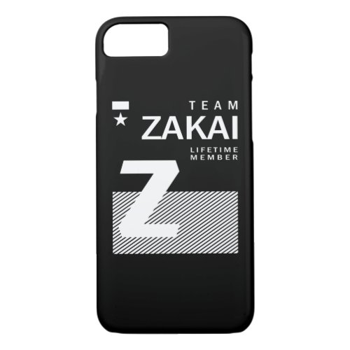 Zakai Personalized Name Birthday iPhone 87 Case