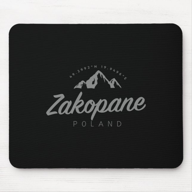 Zakopane Mountain Vacation Skiing Poland  Mouse Pad (Front)