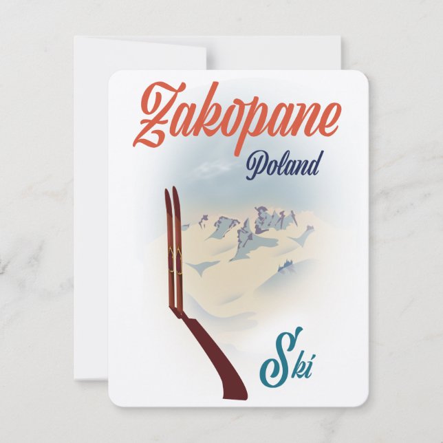 Zakopane Poland ski poster (Front)