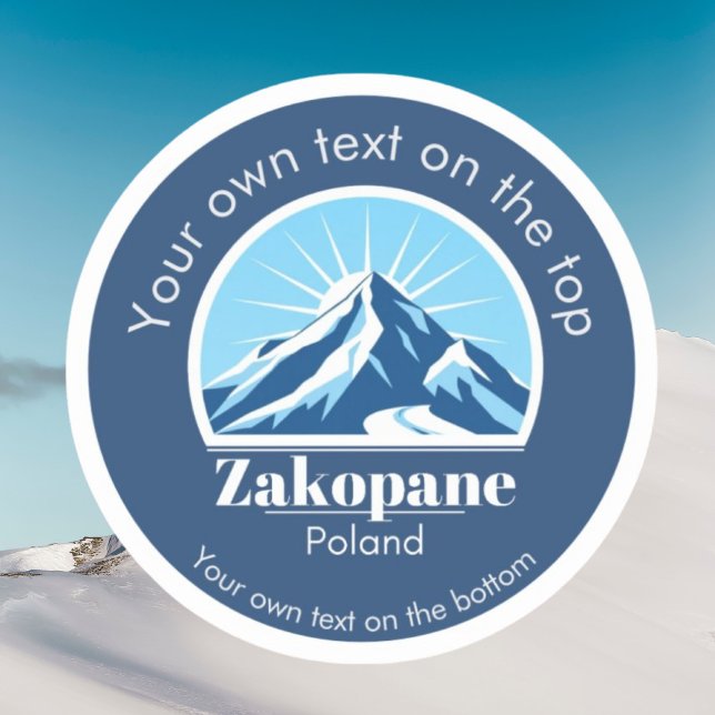 Zakopane Poland ski vacation  Sticker (Creator Uploaded)