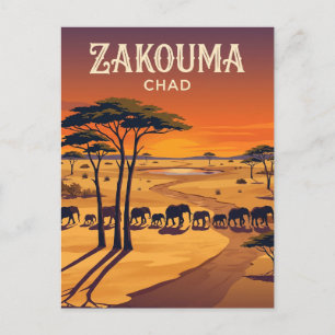 Zakouma National Park Chad Postcard
