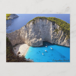 Zakynthos Beach, Greece Holiday Postcard