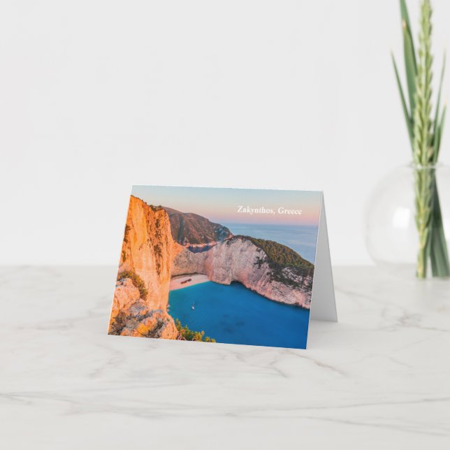 Zakynthos, Greece. Holiday Card (Front)