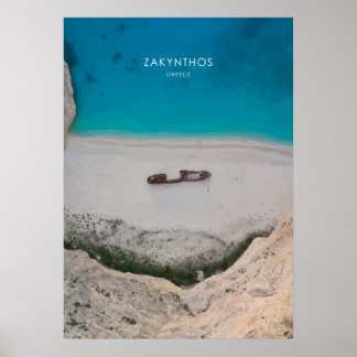 Zakynthos, Greece Travel Artwork Poster