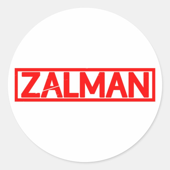 Zalman Stamp Classic Round Sticker (Front)