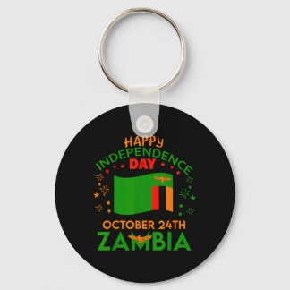 Zambia 61st Independence Day Zambian Pride Zambia Keychain