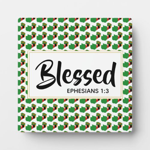 ZAMBIA Blessed Christian Scripture Ephesians Plaque