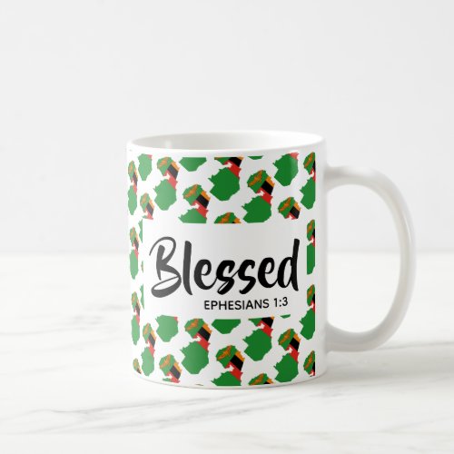 ZAMBIA Blessed Ephesians Scripture Christian Coffee Mug