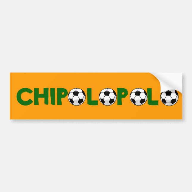 Zambia "Chipolopolo" Bumper Sticker (Front)